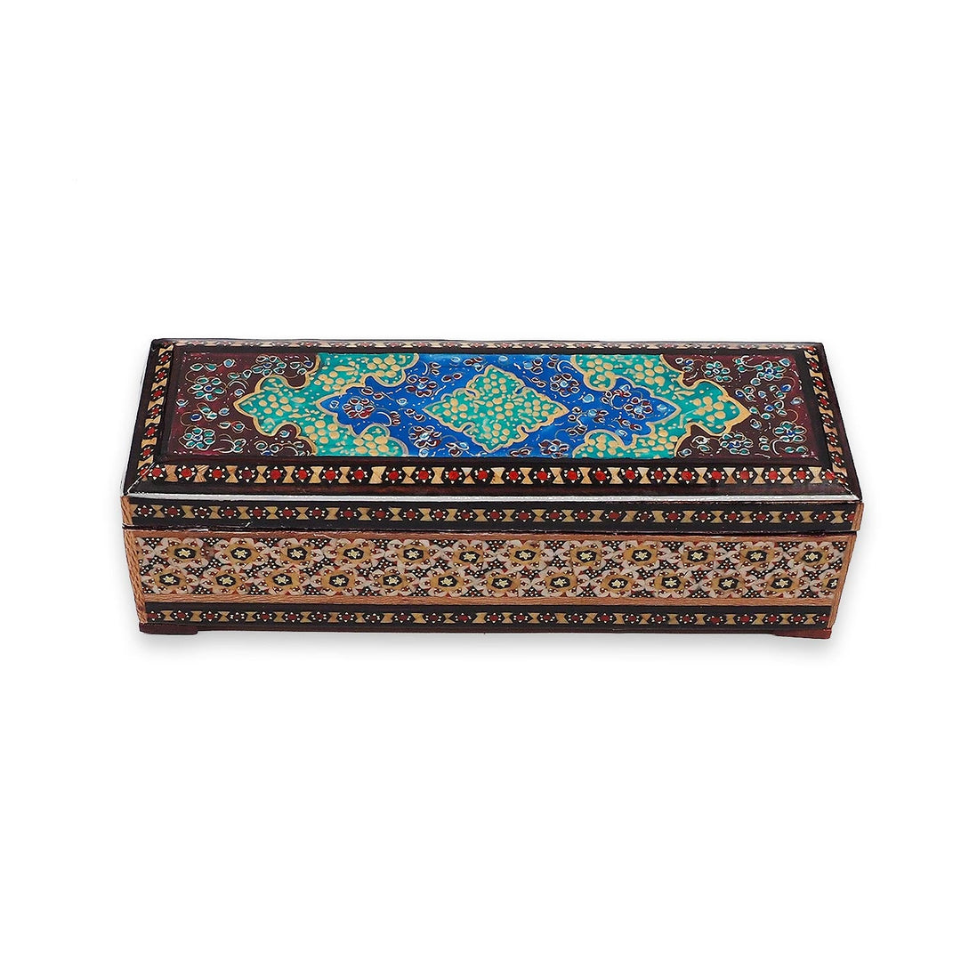 Handcrafted Hatem Inlaid Wooden Decorative Box - WAAH362