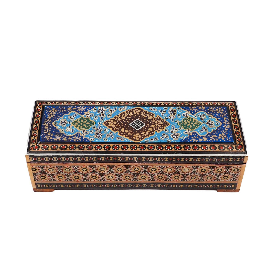 Handcrafted Hatem Inlaid Wooden Decorative Box - WAAH365