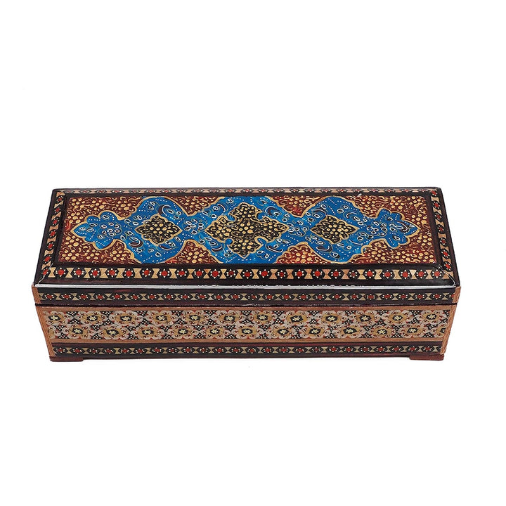 Handcrafted Hatem Inlaid Wooden Decorative Box - WAAH366