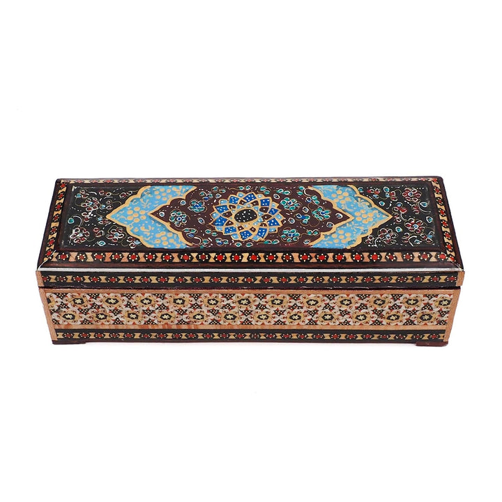 Handcrafted Hatem Inlaid Wooden Decorative Box - WAAH367