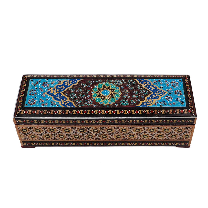 Handcrafted Hatem Inlaid Wooden Decorative Box - WAAH368