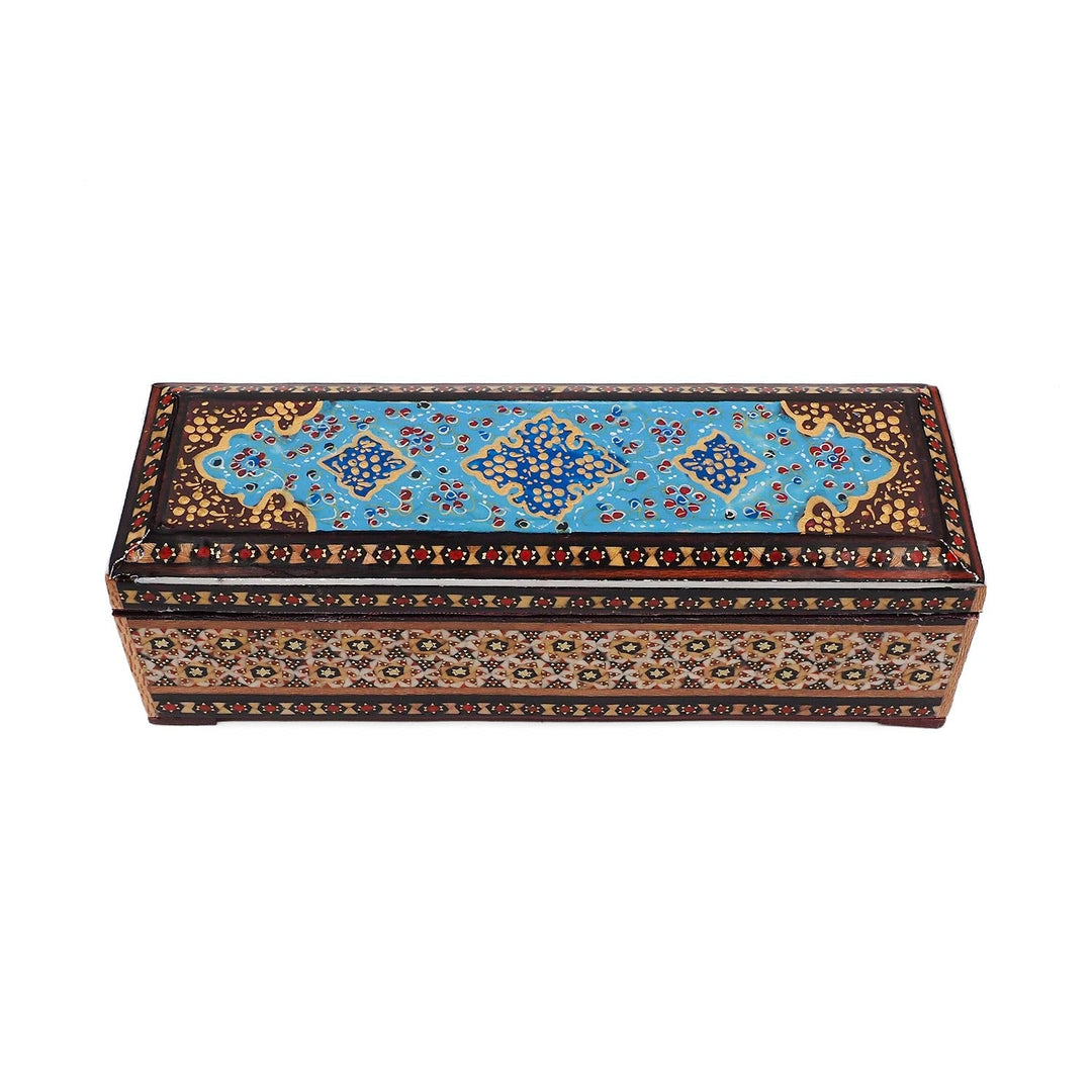 Handcrafted Hatem Inlaid Wooden Decorative Box - WAAH370