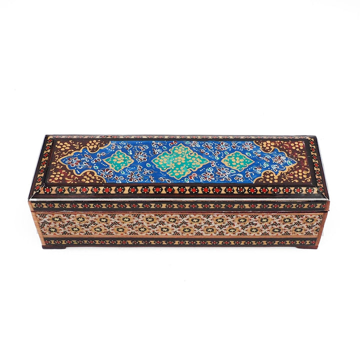 Handcrafted Hatem Inlaid Wooden Decorative Box - WAAH372