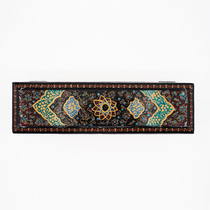 Traditional Motif | Handcrafted Hatem-Inlaid Wooden Box - WAAH393
