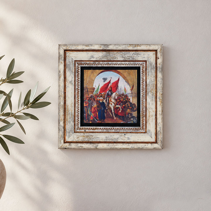 Conquest of Istanbul Natural Stone Wall Art – WAAH417