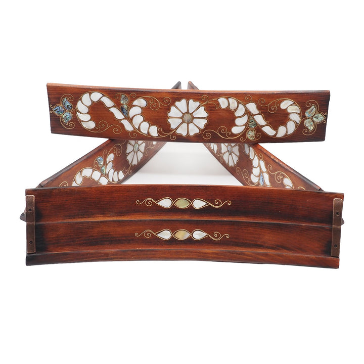 Handmade Mother-of-Pearl Mosaic and Abalone Inlaid Wooden Okey Set - WAAH504