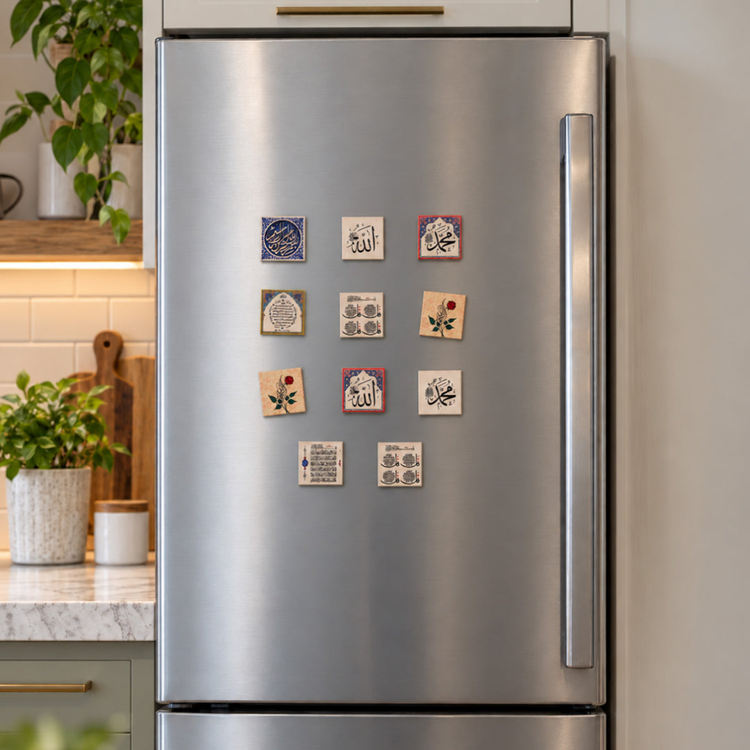 10-Piece Natural Stone Fridge Magnet Set – WAAH506