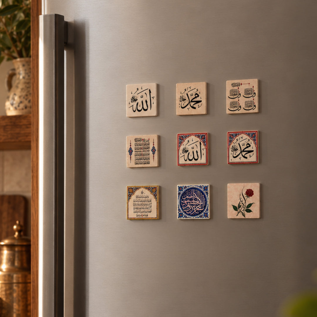 10-Piece Natural Stone Fridge Magnet Set – WAAH506