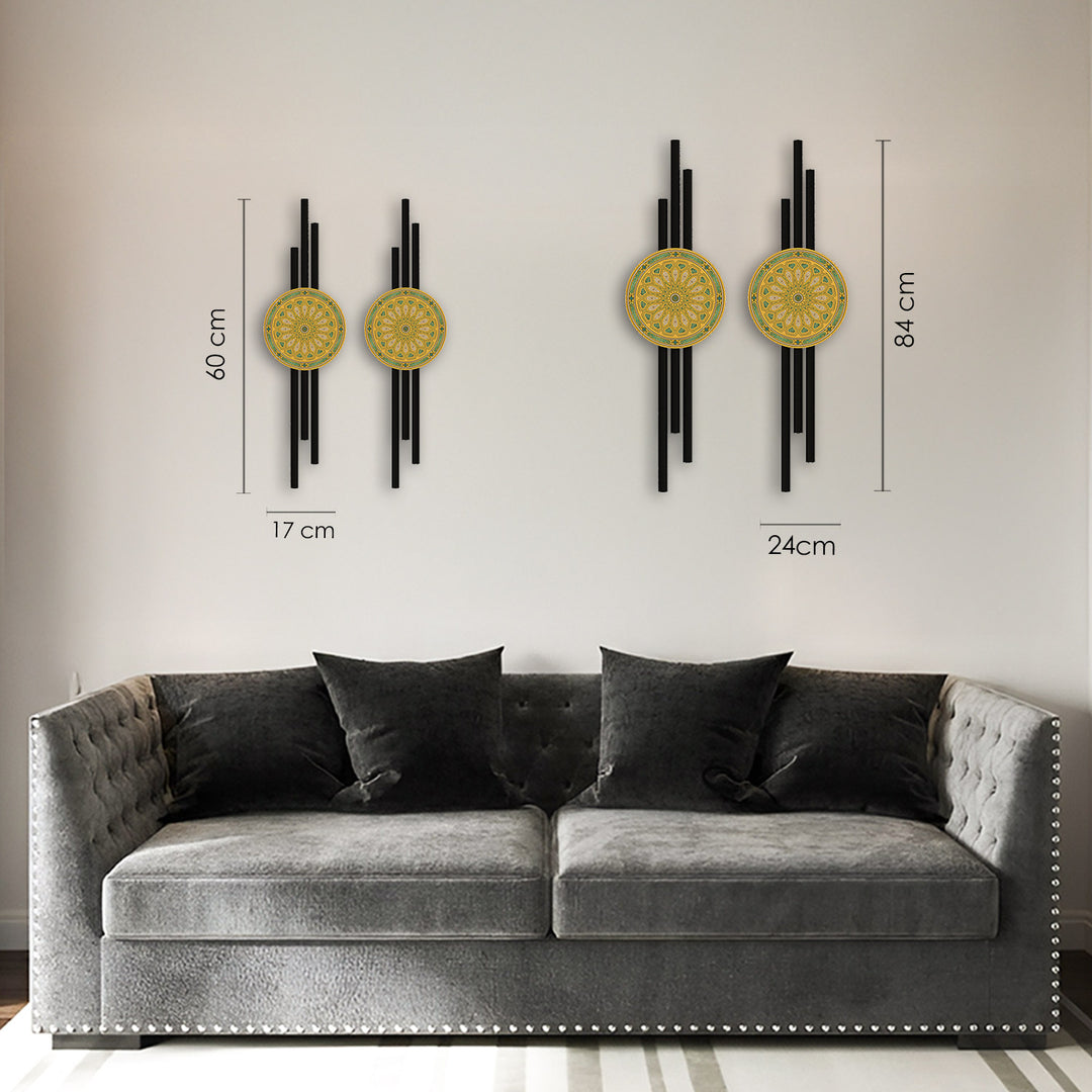 Mizan Metal Islamic Wall Art Set of 2 – WAM243