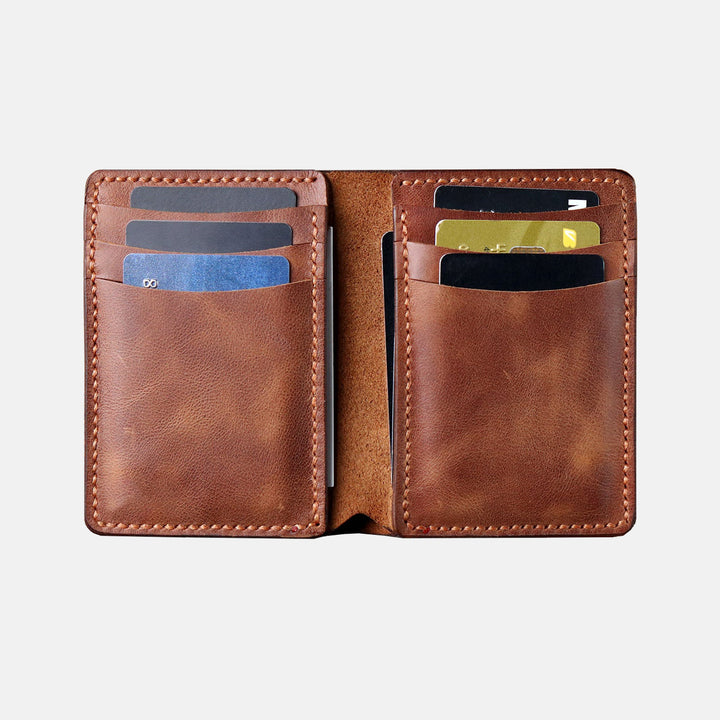 XL Vertical Wallet with Cash Pocket - WAMD014
