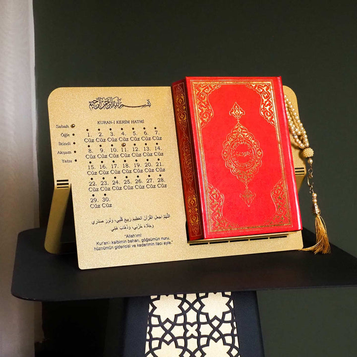 Quran Stand with Juz Progress Tracker (Turkish) - WAMH203