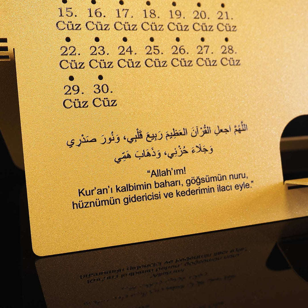 Quran Stand with Juz Progress Tracker (Turkish) - WAMH203