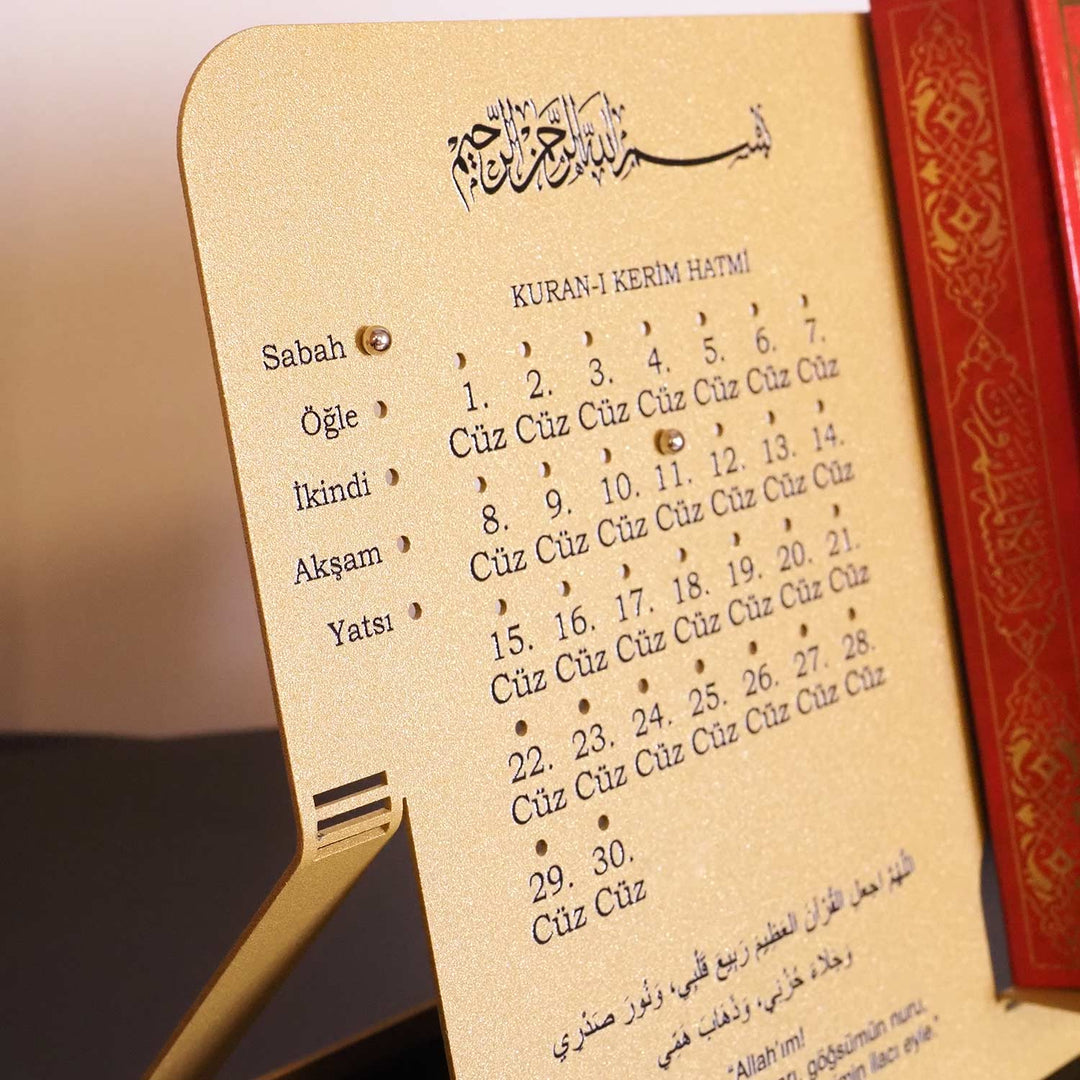 Quran Stand with Juz Progress Tracker (Turkish) - WAMH203