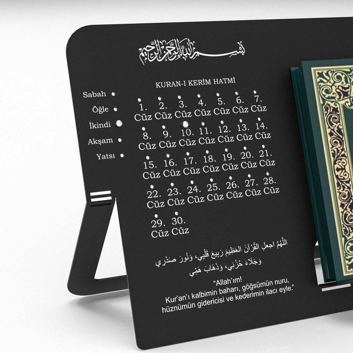 Quran Stand with Juz Progress Tracker (Turkish) - WAMH203
