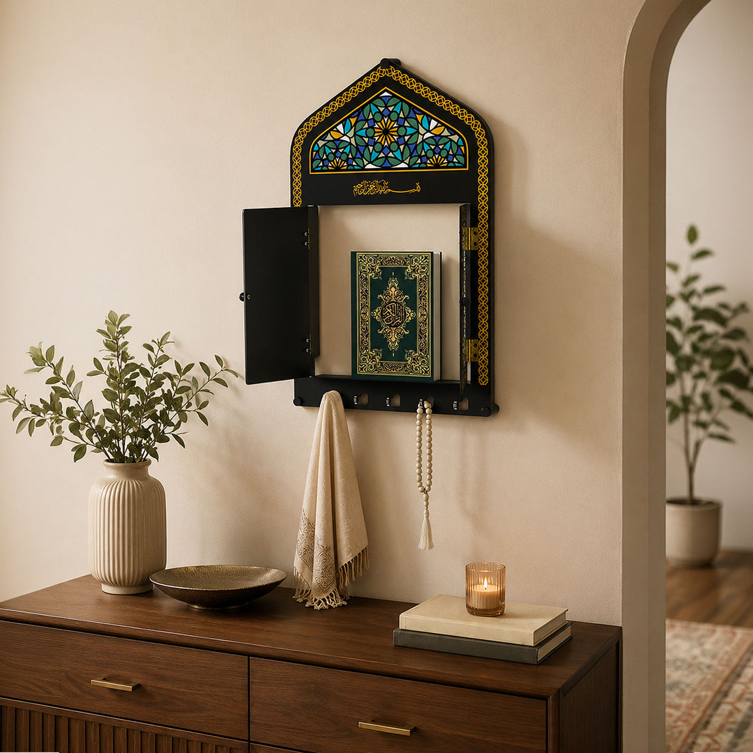 Metal Islamic Wall Display Cabinet (Mihrab Shaped) - WAMH210