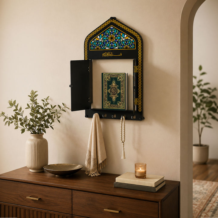 Metal Islamic Wall Display Cabinet (Mihrab Shaped) - WAMH210