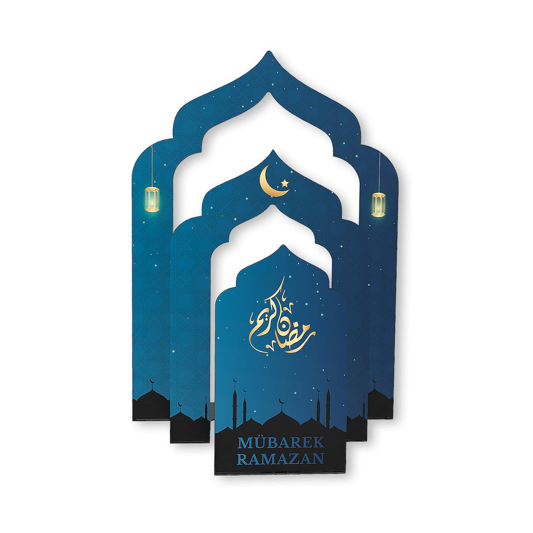 Mübarek Ramazan Written Metal Candleholder and Quran Holder - WAMH221