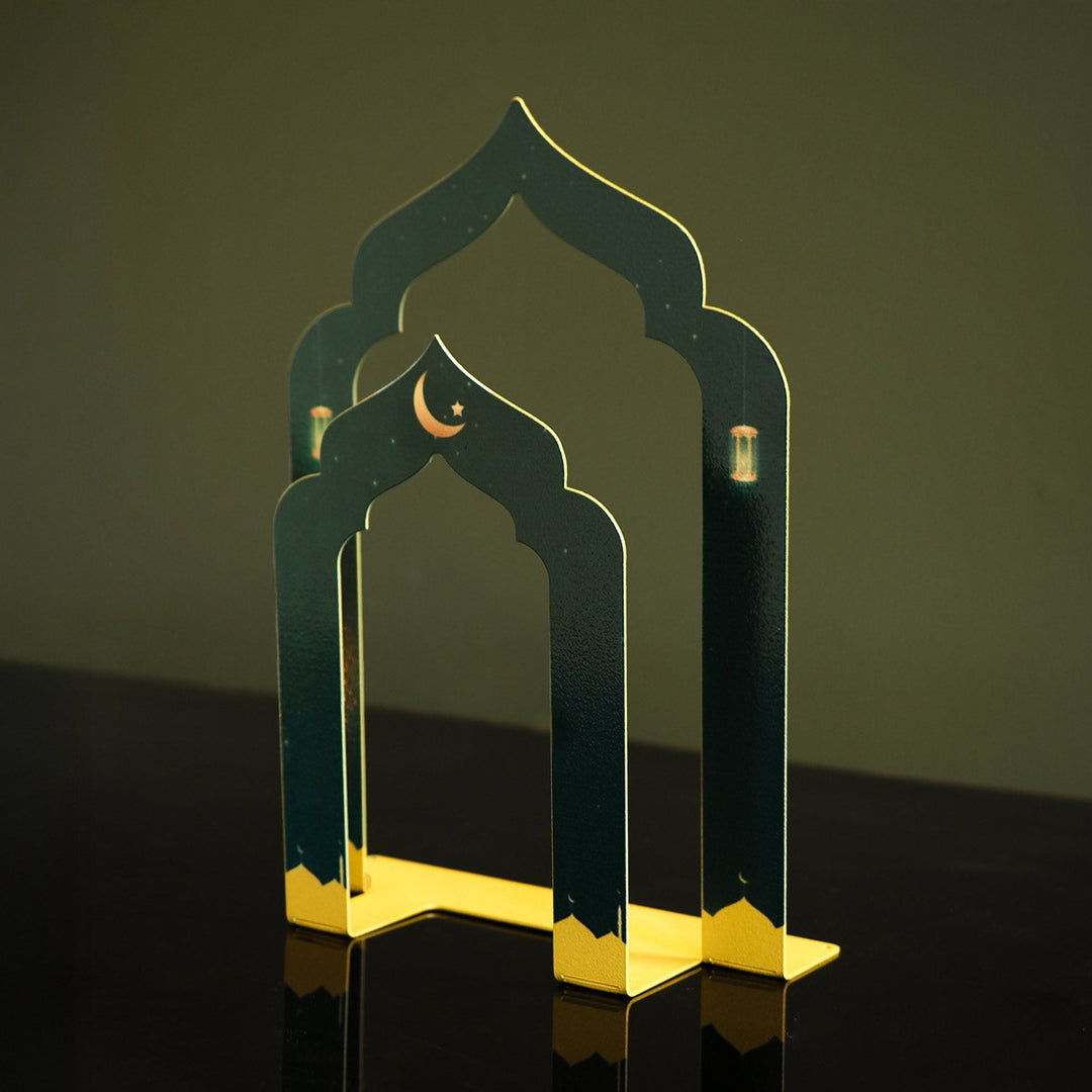 Mübarek Ramazan Written Metal Candleholder and Quran Holder - WAMH221