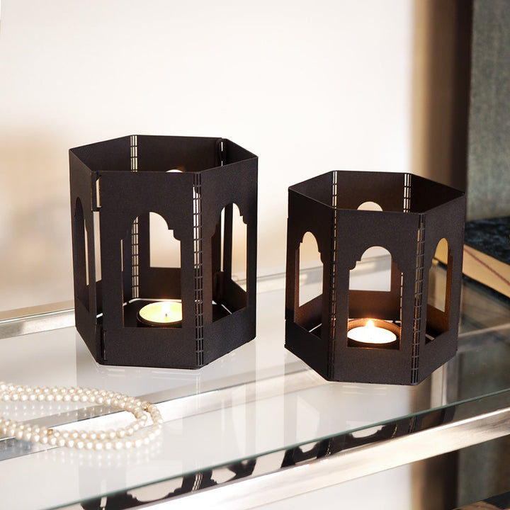 Metal Islamic Candleholder Set of 2 - WAMH228