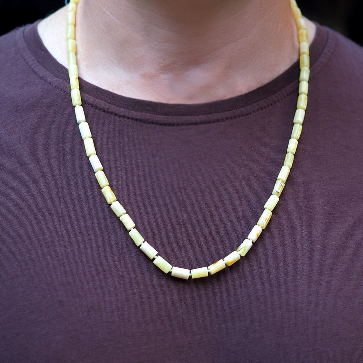 Natural Amber Necklace for Men - WAMT030
