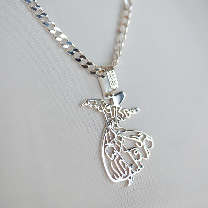 Silver Whirling Dervish Necklace - WAMT040
