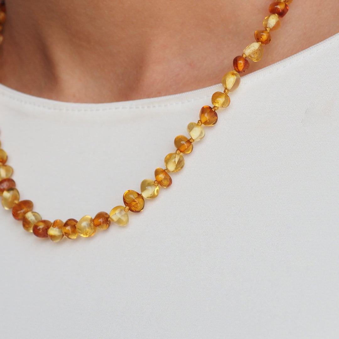 Natural Amber Necklace for Women - WAMT048