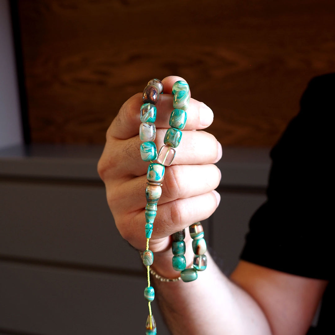 Custom Cast Transparent Drilling Catalin Tasbeeh – WATD018