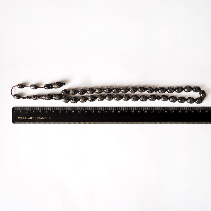 Silver-Embellished Kuka Tasbeeh – WATD090
