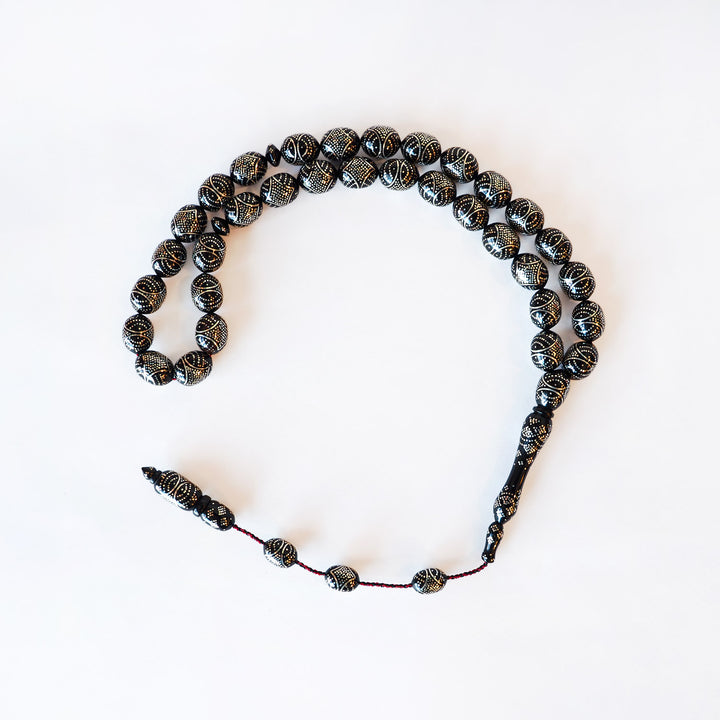 Silver-Embellished Kuka Tasbeeh – WATD090