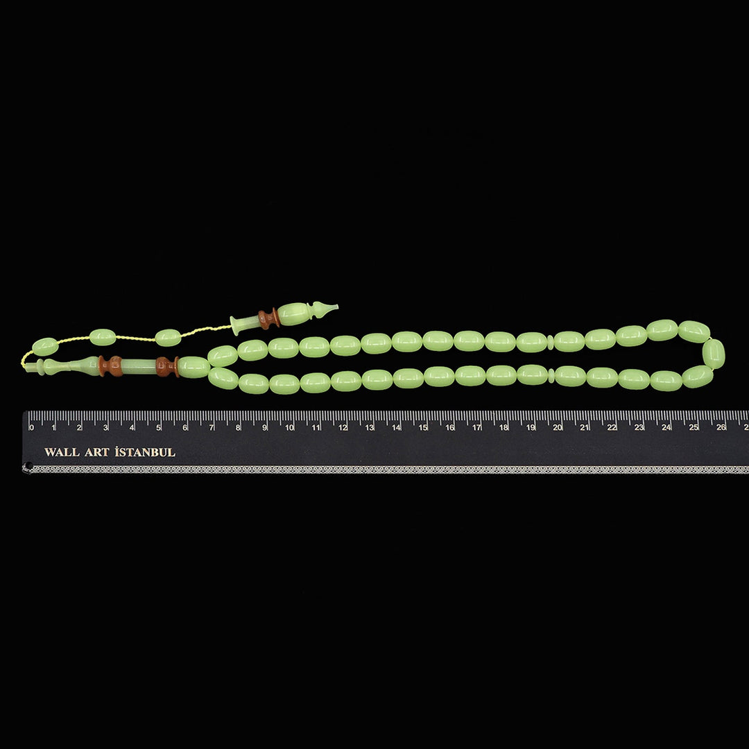 Phosphorescent Catalin Tasbeeh with Embroidered Kuka Imam Bead - WATD1011