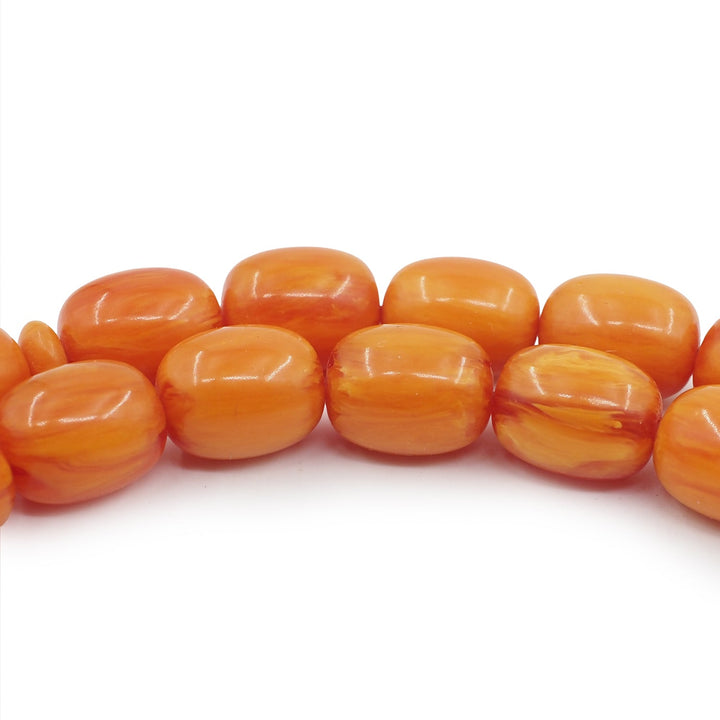 Bleeding Tortoiseshell Capsule Cut Catalin Tasbeeh - WATD1036