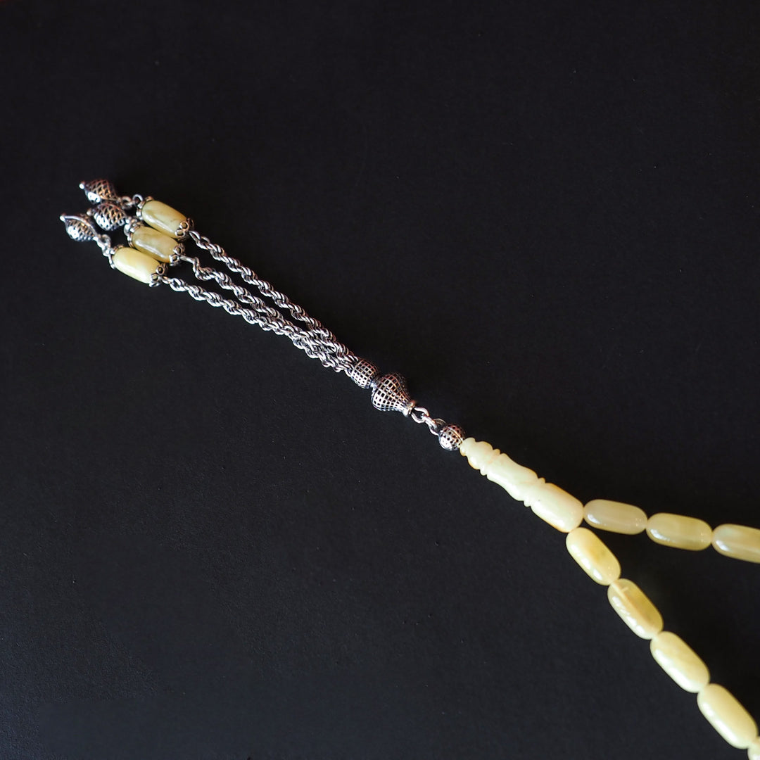 Genuine Baltic Amber Silver Tasbeeh – WATD103