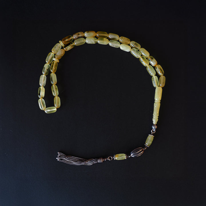 Genuine Baltic Amber Silver Tasbeeh – WATD104