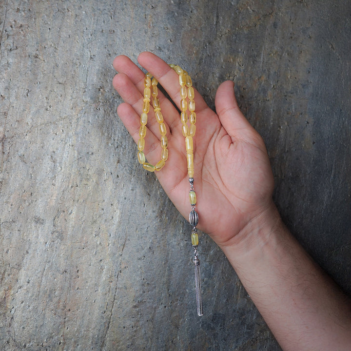 Genuine Baltic Amber Silver Tasbeeh – WATD104