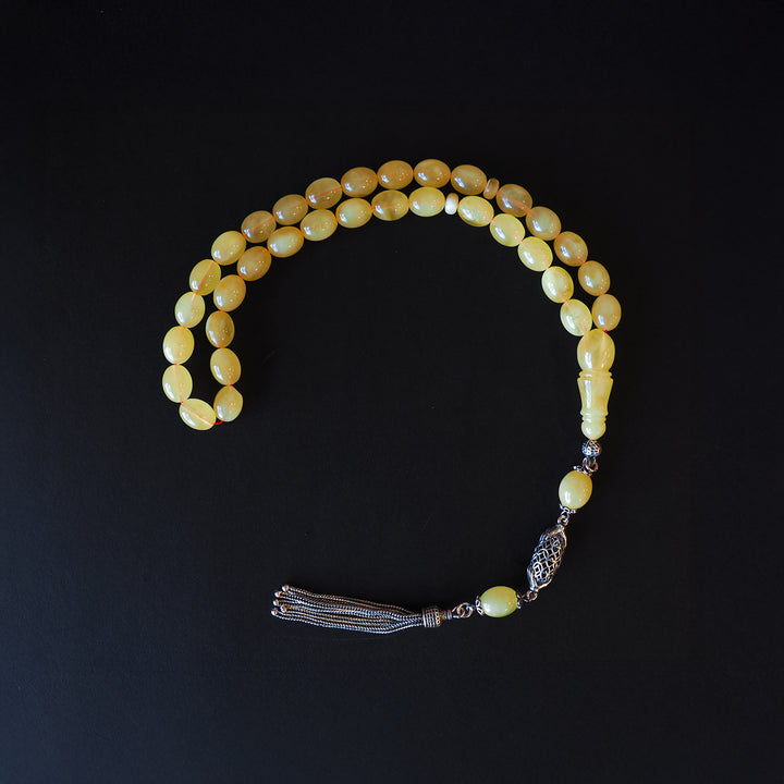 Genuine Baltic Amber Silver Tasbeeh – WATD105