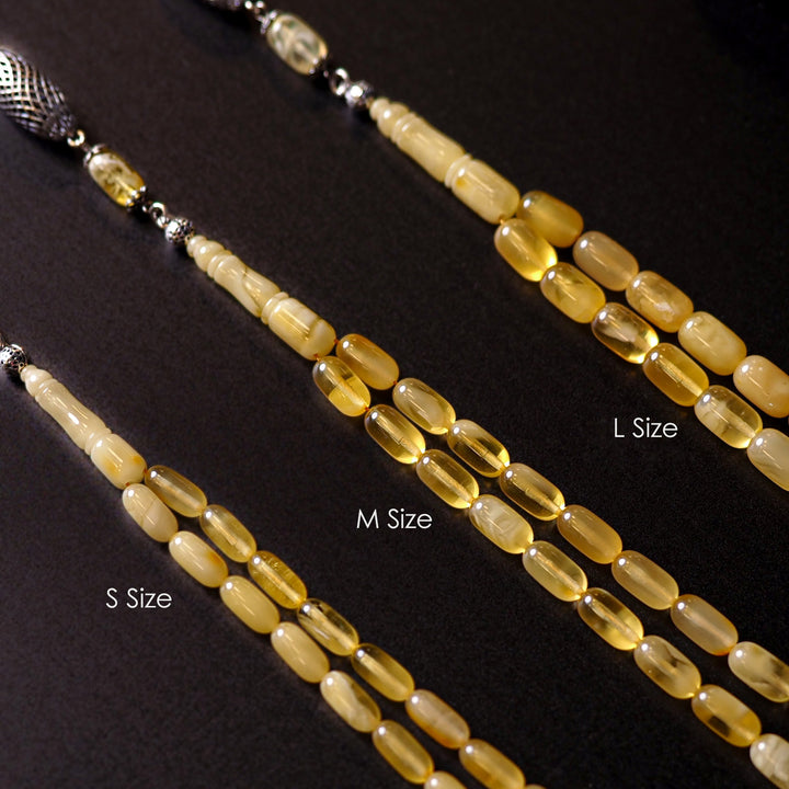 Genuine Baltic Amber Silver Tasbeeh – WATD106