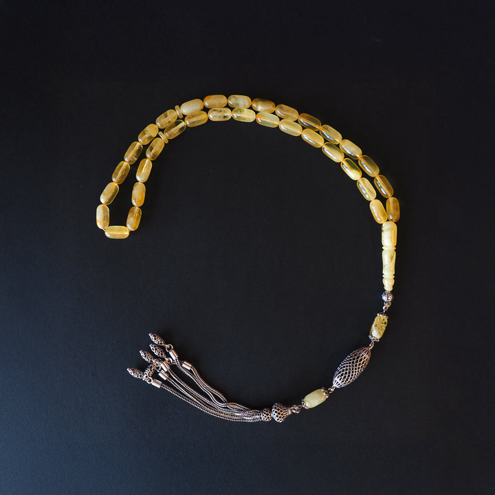 Genuine Baltic Amber Silver Tasbeeh – WATD106