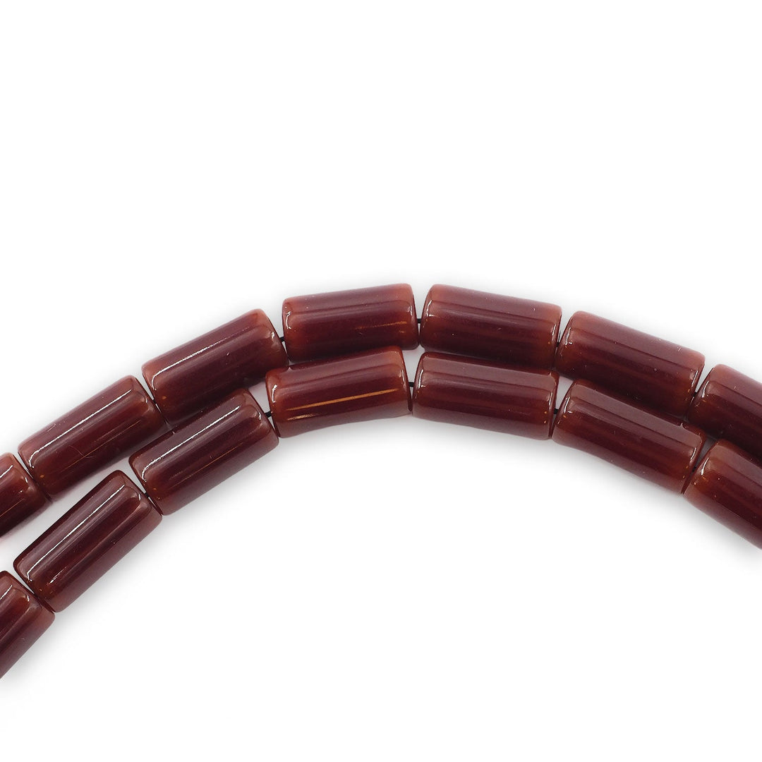 Mastercrafted Pressed Amber Tasbeeh with Fire Amber Imam Bead and Silver Details Tasbeeh - WATD1077