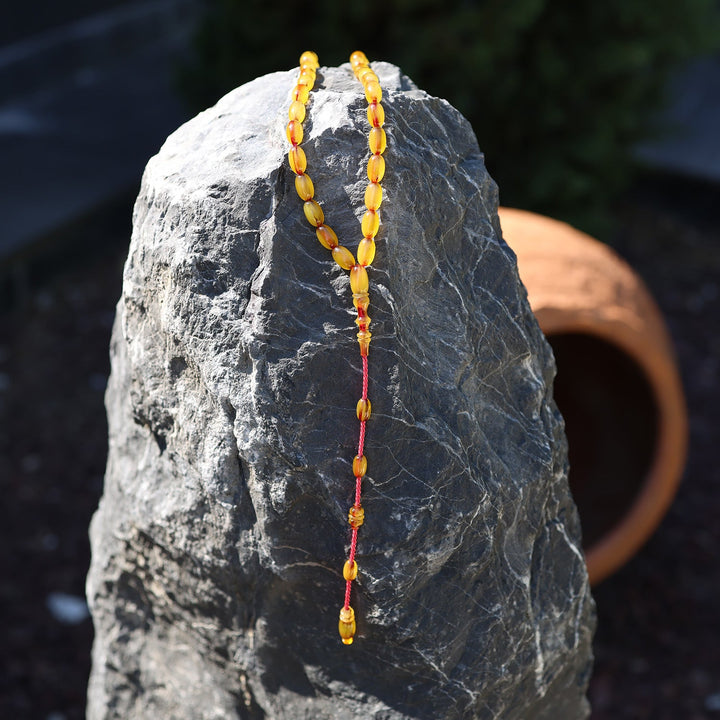 Mastercrafted Spiral-Grained Vintage Faturan Ottoman-Style Pressed Amber Tasbeeh - WATD1081