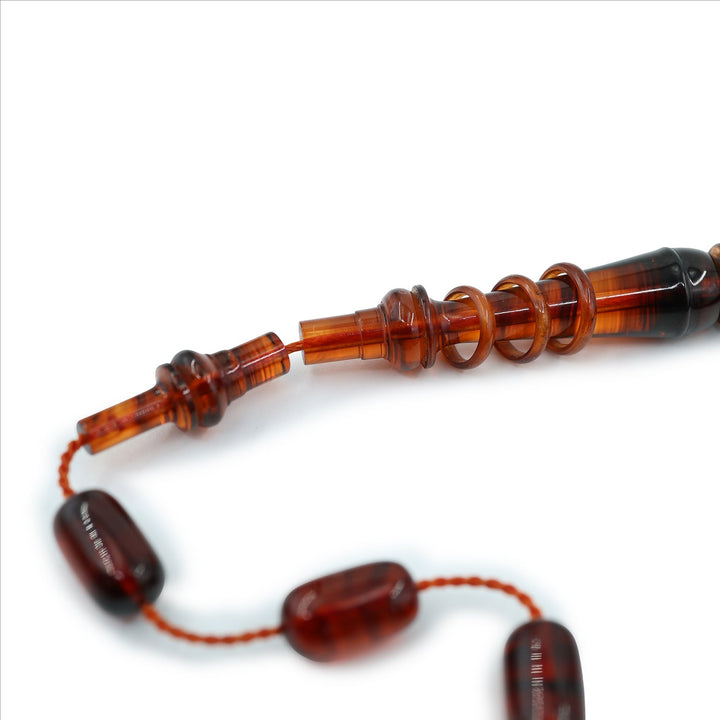 Mastercrafted Vintage Catalin Corkscrew-Form Object Tasbeeh (Vintage Bakelite) - WATD1082