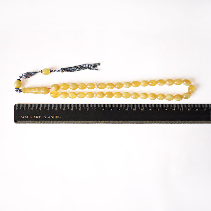 Genuine Baltic Amber Silver Tasbeeh – WATD108