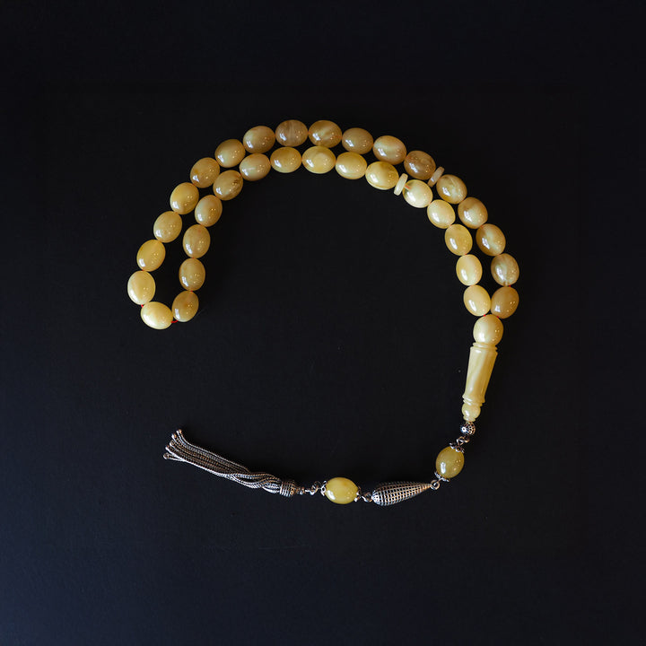 Genuine Baltic Amber Silver Tasbeeh – WATD108