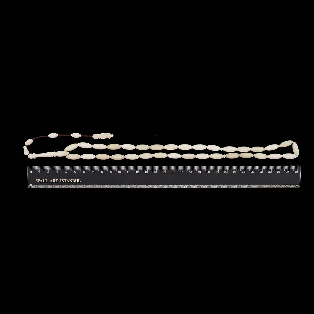 Barley-Cut Camel Bone Tasbeeh with System Tassel - WATD1111