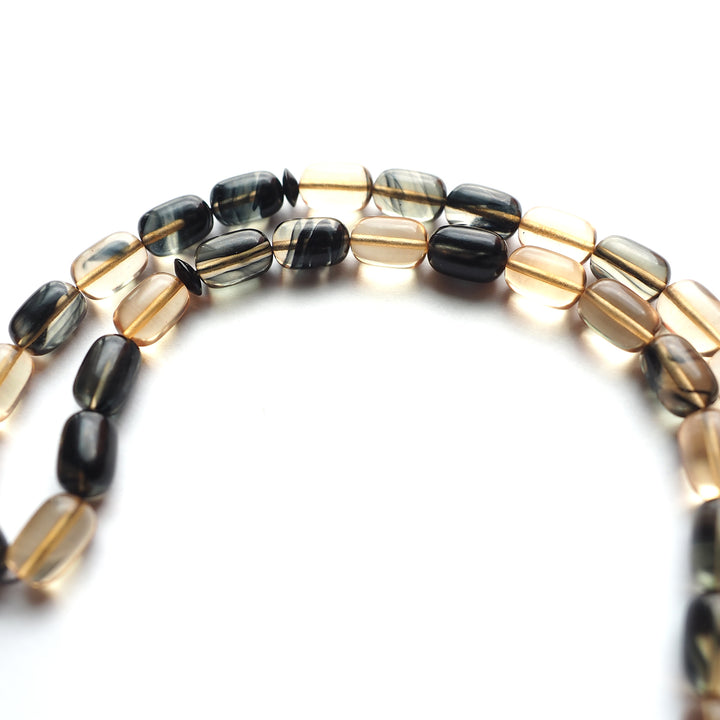 Handcrafted Pressed Fire Amber Tasbeeh Silver Tassel – WATD121