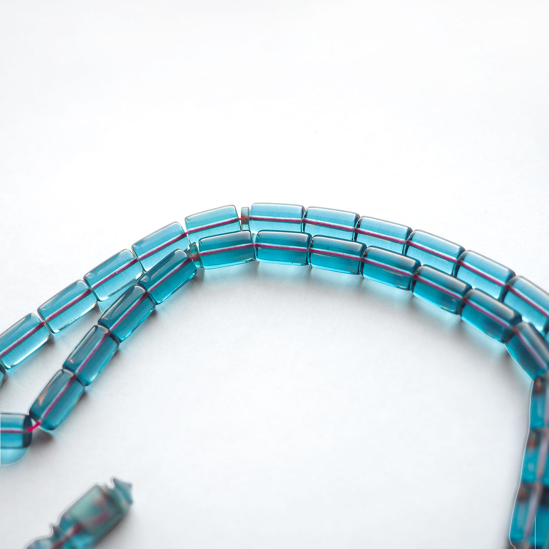 Mastercrafted Pressed Fire Amber Tasbeeh – Cut System Design – WATD142