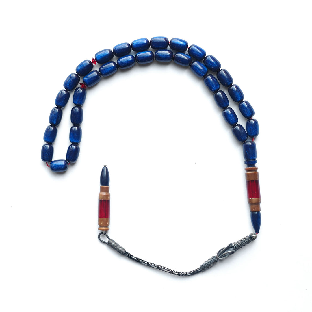 Catalin & Kuka Combined Tasbeeh with 1000 Sterling Silver Kazaz Tassel – WATD152