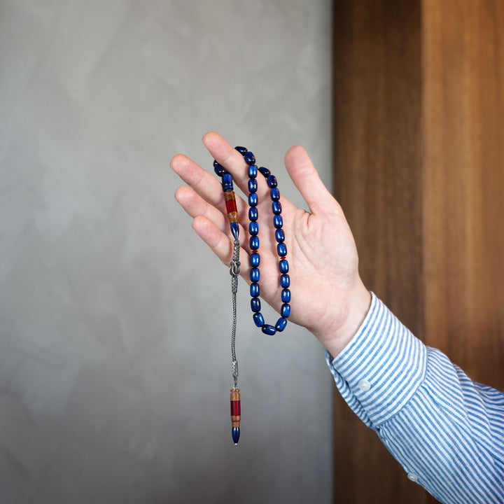 Catalin & Kuka Combined Tasbeeh with 1000 Sterling Silver Kazaz Tassel – WATD152