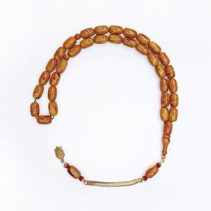 Mastercrafted Catalin Tasbeeh with Special Silver Tassel (Capsule-Cut) – WATD187