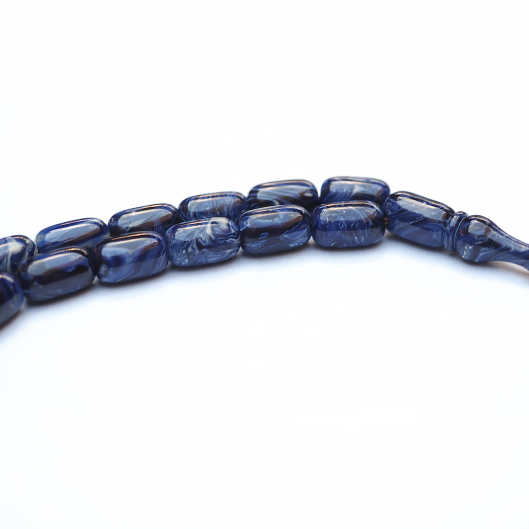 Mastercrafted Catalin Tasbeeh with Special Silver Tassel (Capsule-Cut) – WATD188