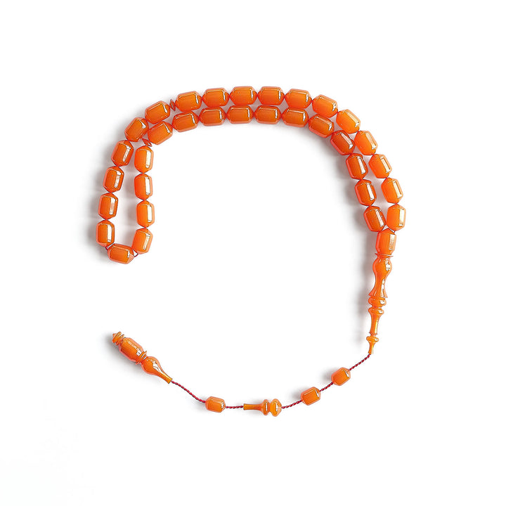 Tapered Capsule Pressed Amber Tasbeeh - WATD201